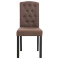 thumbnail image 2 of vidaXL Dining Chairs 2 pcs Brown Fabric, 2 of 5