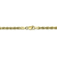 thumbnail image 4 of 10K Yellow Gold 3.35mm Diamond Cut Quadruple Rope Chain 30 Inch, 4 of 6