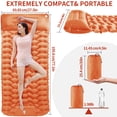 thumbnail image 4 of Camping Sleeping Pad, Ultralight Camping Mat with Pillow Built-in Foot Pump Inflatable Sleeping Pads Compact for Camping Backpacking Hiking Traveling Air Mattress, 4 of 7