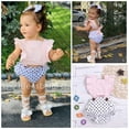 thumbnail image 3 of Baby Girl Ruffled Backless Romper, 3 of 8