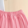 thumbnail image 4 of Gibobby Little & Big Girls Cute Outfit Sets, Crew Neck Graphic Print Summer 2-Pieces Short Sleeve Shirt and Shorts Sets Gray Size 5 T,18-24,Pink, 4 of 7