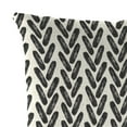 thumbnail image 3 of Jordan Manufacturing 12" x 18" Hatch Black Chevron Rectangular Outdoor Lumbar Throw Pillow (2 Pack), 3 of 11