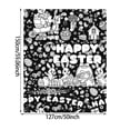 thumbnail image 3 of Happy Easter DIY Coloring Blanket, Washable Art & Craft Throw with Rabbit Eggs Sheep Patterns, Large Size Family Activity Blanket for Easter Party Decor, Reusable Fabric for Markers, 3 of 6