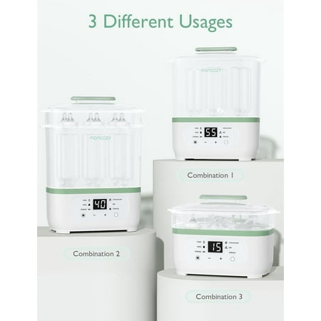 Momcozy Bottle Sterilizer and Dryer, 8-in-1 Electric Steam Baby Bottle Sterilizer for Baby Bottles