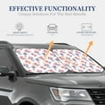 thumbnail image 2 of Lsque Lavender Flowers 2 PCS Windshield Sun Shade | CarFoldable Window Covers | Car Accessories Reflect UV for Universal Cars SUV Truck | Large, 2 of 7