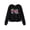 Black Graffiti, variant on Serdomi Stylish Hot Pink NYC Crop Sweatshirts for Little Girls -Soft Long Sleeve Pullover Shirt Size Size 6