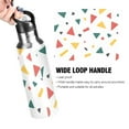 thumbnail image 4 of Yayeee 20oz Insulated Water Bottle Double Wall Stainless Steel with Flip Straw Lid, Retro Shapes, 4 of 7