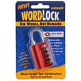 thumbnail image 1 of WordLock(R) LL-206-RD 4-Dial Luggage Lock (Red), 1 of 8