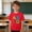 Red, variant on Boys Alphabet T-Shirt | Back to School ABC Graphic Tee for Kids | 100% Cotton Short Sleeve Top, Pink, Sizes 3-10 Years,Size 4 T