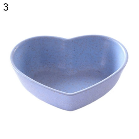 

XHAO Flower Heart Round Shape Vinegar Seasoning Dish Snack Plate Saucers Tableware