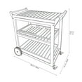 thumbnail image 4 of HOMETRENDS Patio Bar Cart - Grey, 4 of 8
