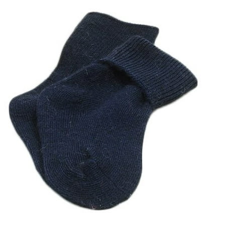 Old Navy Newborn - Lian LifeStyle Boy's 1 Pair Wool Socks Plain Color Size 0M-1Y (Navy)