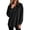 Black, variant on cocolona Tunic Sweatshirts for Women Long Sleeve Lapel Half Zip Pullover Tops Casual Loose Curved Hem Workout Sweatshirts