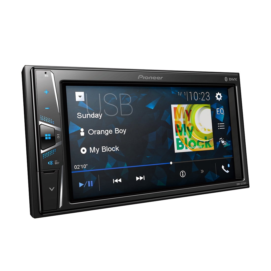 Pioneer DMH-G225BT 2-DIN Bluetooth Digital Media Receiver w/ 6.2  Touchscreen