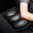 thumbnail image 3 of Almohadilla de consola central de cuero de PU suave (11 x 8,6 pulgadas) Cojines de reposabrazos de asiento de automóvil, Levante su centro (negro), 3 of 5