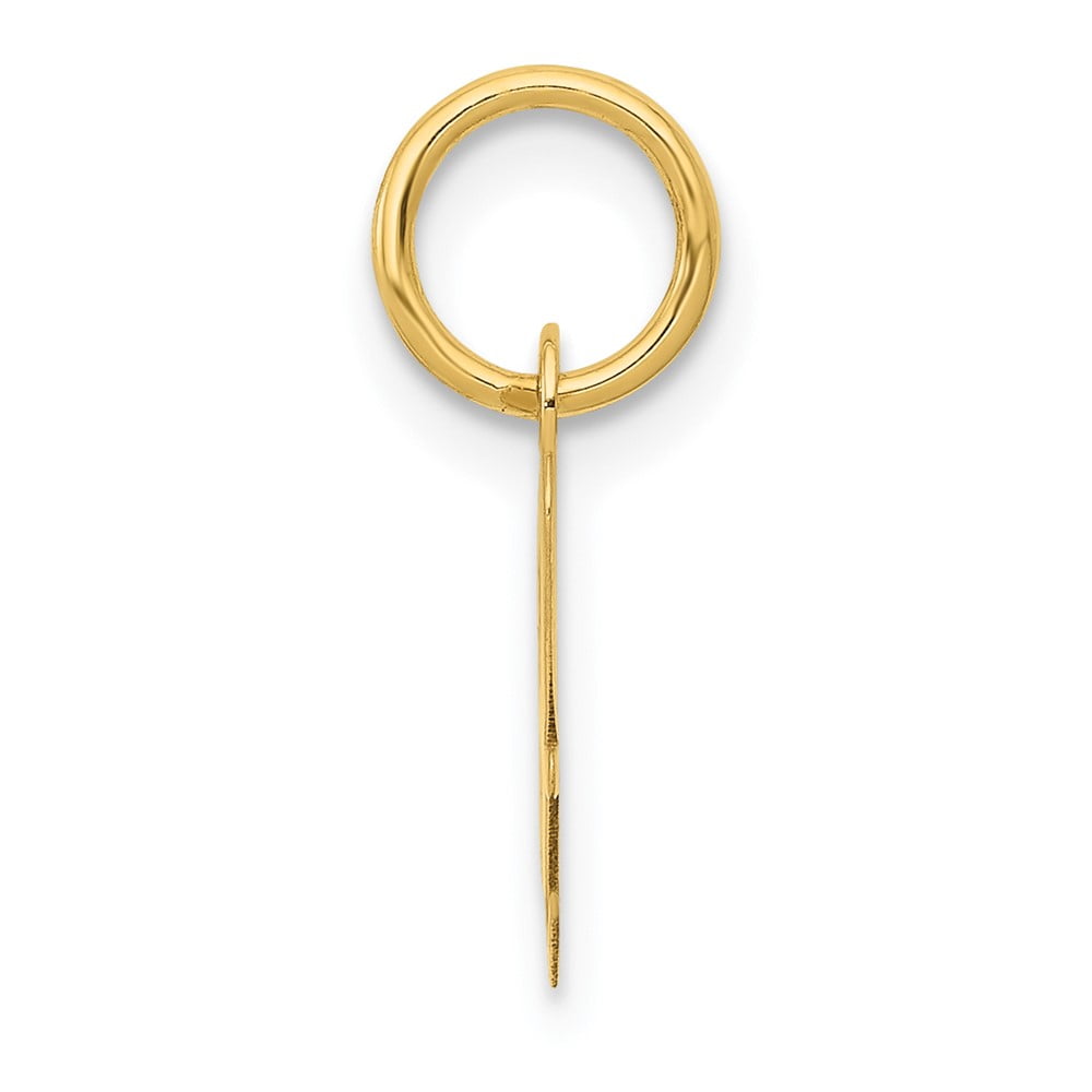 Finest Gold 10K Small Script Initial A Charm