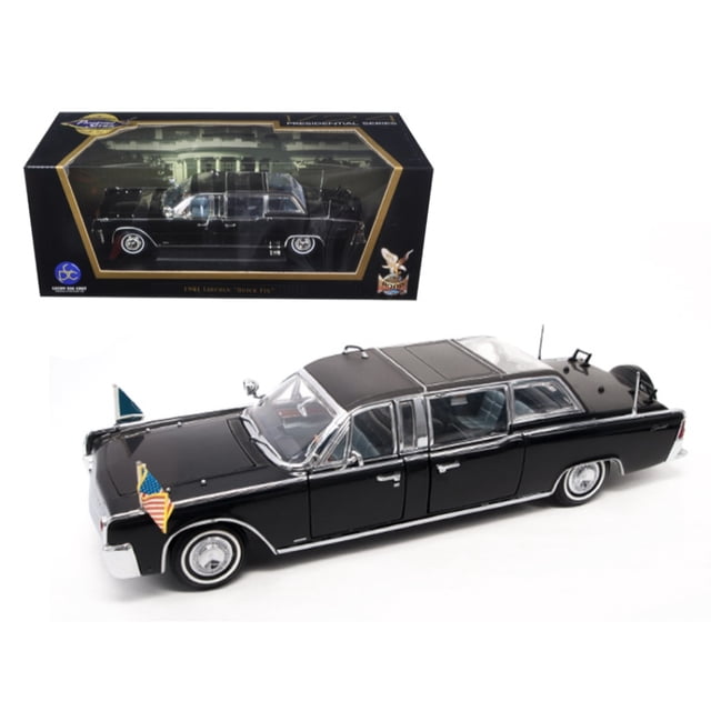 1961 Lincoln X-100 Limousine Quick Fix con banderas 1/24 modelo de coche fundido por Road Signature Road Signature 24078