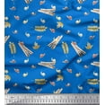 thumbnail image 1 of Soimoi Cotton Cambric Fabric Leaves,Cinnamon & Snail Insects Print Fabric by the Yard 42 Inch Wide, 1 of 1
