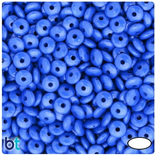 BeadTin Blue Glow 8mm Round Craft Beads (300pcs)