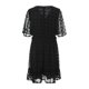 thumbnail image 4 of SAYOO , vestido de chifón de verano para mujer, vestido informal de media manga con cuello en V y estampado de puntos de Color sólido para fiesta SAYOO  Moda, 4 of 9