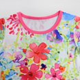 thumbnail image 3 of Girls Short Sleeve Casual Dress Toddler Summer Midi Sundress, Size 7-8, 3 of 6