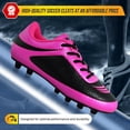 thumbnail image 3 of Botines de fútbol Vizari Infinity Firm Ground para niños, color rosa y negro, 3 of 6