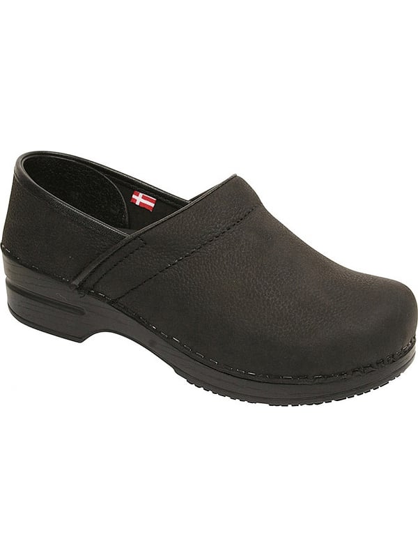 sanita oiled leather clogs
