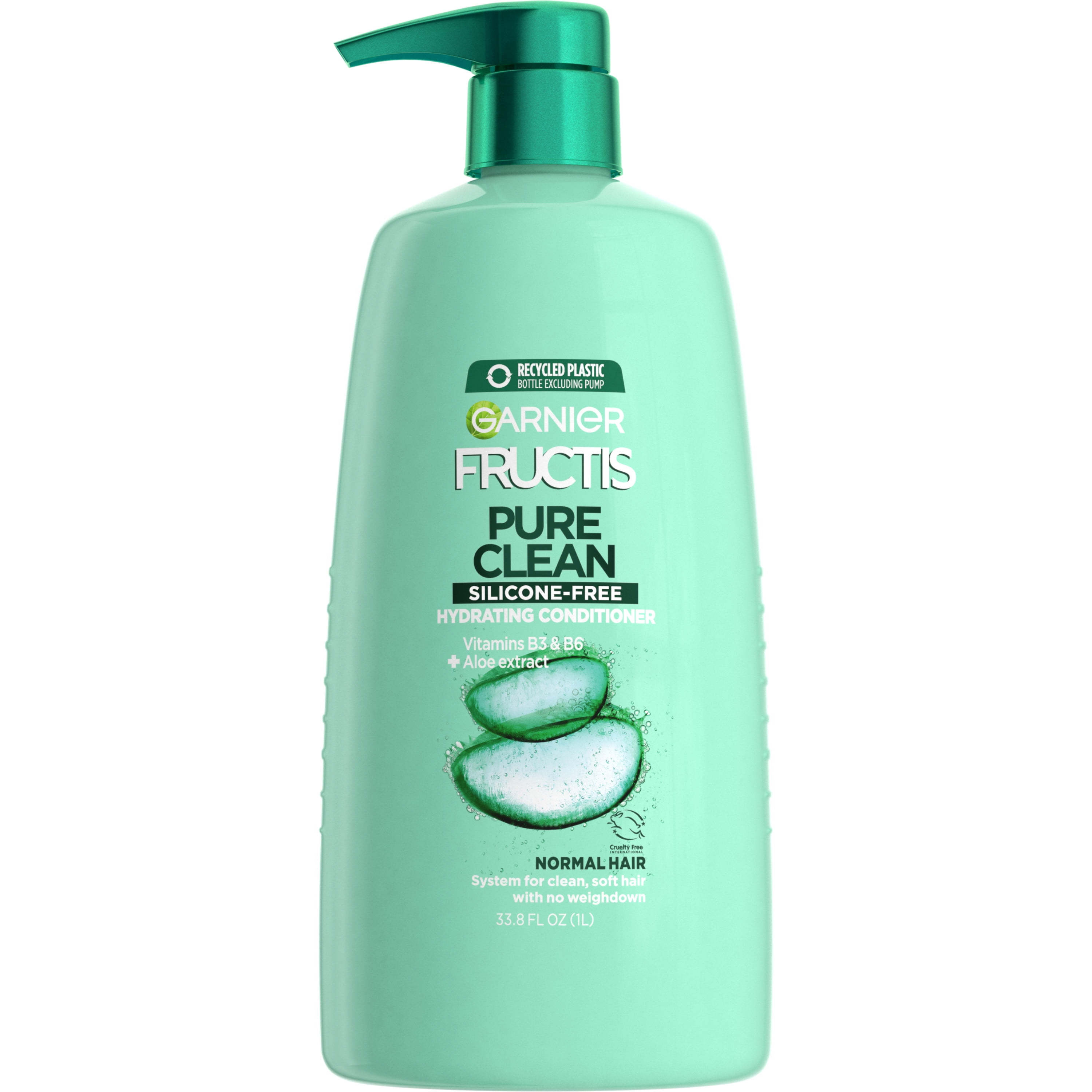 Garnier Fructis Pure Clean Fortifying Conditioner, For All Hair Types, 33.8 fl oz