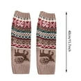 thumbnail image 4 of MZXELPRJD No Show Socks Womens Thicken Christmas Socks Snowflake Fawn Foot Warmer Pile Stack Socks Knitted Woolen Socks Leggings Socks, Ankle Socks for Women Khaki, 4 of 8