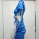 thumbnail image 5 of Cut Out Waist Dress Polyester Fiber Hip Wrap Women Short Dress for Party ANGGREK Otros, 5 of 7