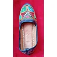 thumbnail image 2 of Women Shoes Leather Casual Jutties Handmade Indian Mojaries Flats US 5.5, 2 of 6