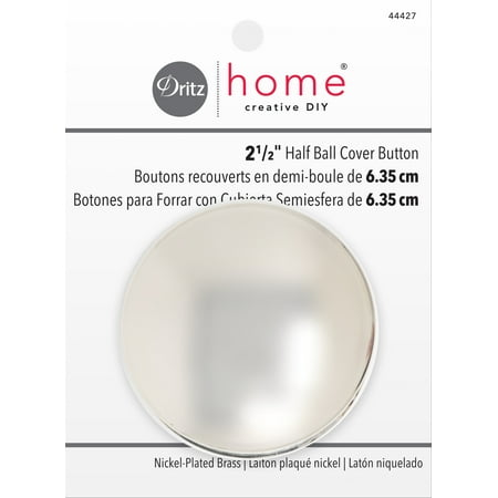 UPC: 0072879303278 | Dritz 2-1/2 Half Ball Cover Button Nickel