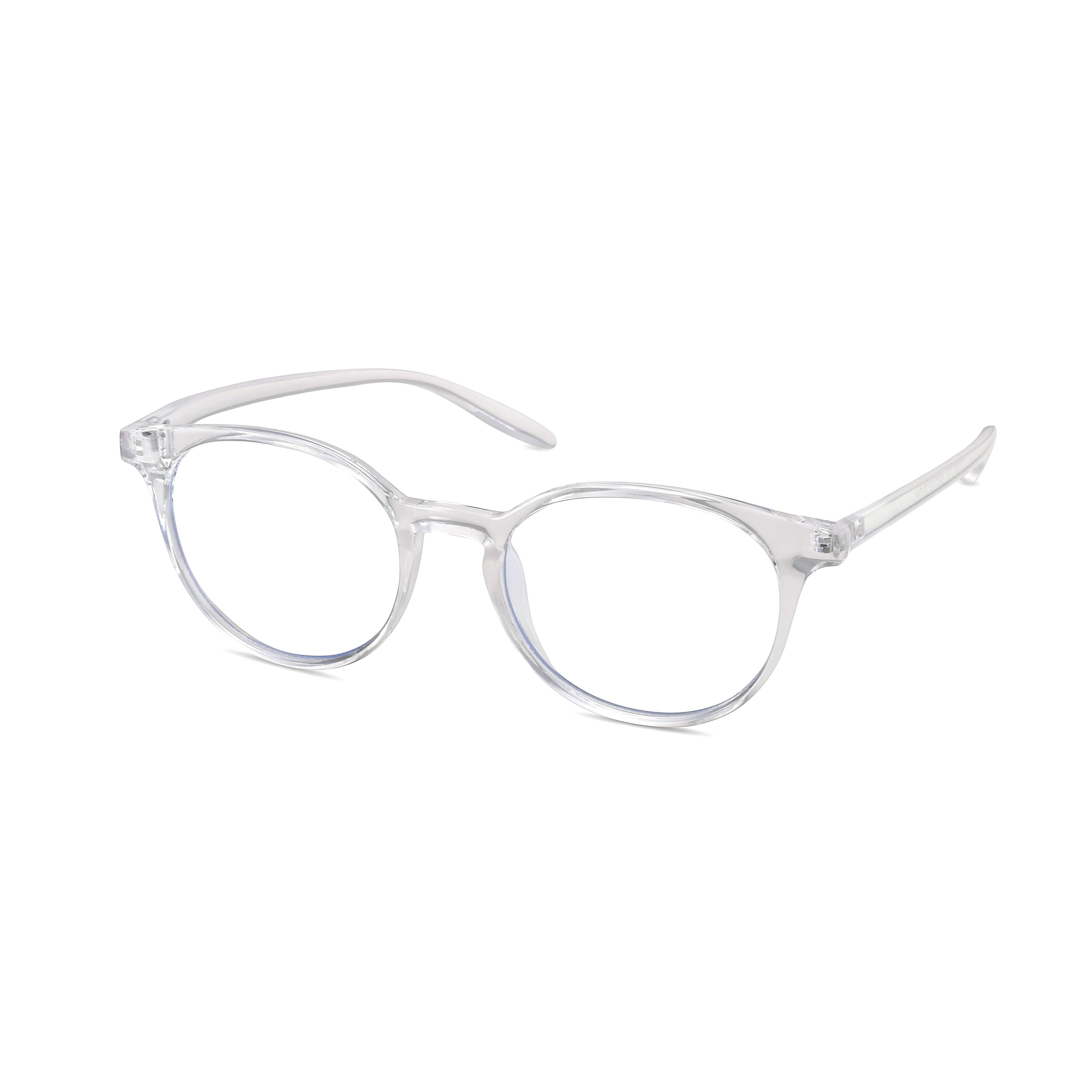 TWELVE Eyewear Round Unisex Frame Blue Light Blocking Clear Glasses