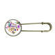 thumbnail image 1 of Broche de Metal Antiguo Unbranded Francia Amor Corazon Bandera Nacional, 1 of 3