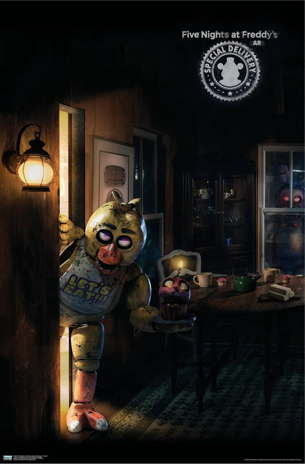 Five Nights at Freddy's: Special Delivery - Triptych 1 Canvas Wall Poster, 22.375" x 34"