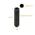 thumbnail image 2 of Uxcell Ball Point Set Screws, M5 x 20mm High Carbon Steel Metric Spring Hex Socket Grub Screw 5 Pack, 2 of 7