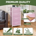 thumbnail image 4 of Uforic 4 Drawer Dresser Fabric Chest of Drawers Furniture Storage Organizer for Living Room,,Hallway, Pink, 4 of 9