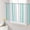 Grey Turquoise, variant on Sheer Curtains 54 Inch Length 2 Panels Set for Kitchen, Light Purple Grey Stripe Semi Sheer Curtains for Windows, Farmhouse Minimalist Striped Voile Window Treatments Rod Pocket Curtain