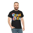 thumbnail image 4 of Cereal Killer T-shirt in Ransom Note Style Funny Unisex Heavy Cotton Tee, 4 of 5