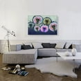 thumbnail image 2 of ARTCANVAS Colorful Dandelion Navy Blue Teal Pink Rectangle Canvas Art Print - Size: 40" x 26" (1.50" Deep), 2 of 9