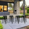 thumbnail image 2 of AmeriHome Indoor/Outdoor 30 inch Metal Bar Stool Set - 2 Piece, 2 of 11