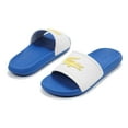 thumbnail image 7 of Lacoste Men's Croco Slide Sandals, Blue \ Yellow \ White,12 M US, 7 of 7