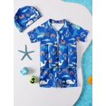 thumbnail image 3 of Children's Buoyancy Swimsuit Swimsuit One Piece Floating Swimsuit - Blue, 3 of 3