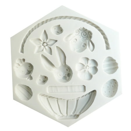 

Cake Molds Rabbit Baking Easter Silicone Bunny Flower Decoration Basket Eggs Mould Mold