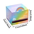 thumbnail image 3 of Glitter Sticky Notes, Waterproof Quick Dry Transparent Self-Adhesive Notes, Pull-Out Smooth Writing, No Residue Resealable Glitter Notes for Books, Planners, and Documents, 3 of 4