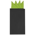 thumbnail image 1 of INSPIRE CHIC Mouchoir de Costume pour Homme à Carrés de Poche, Triangles Pré-Pliés sur Carte, Vert, Taille Unique, 1 of 4