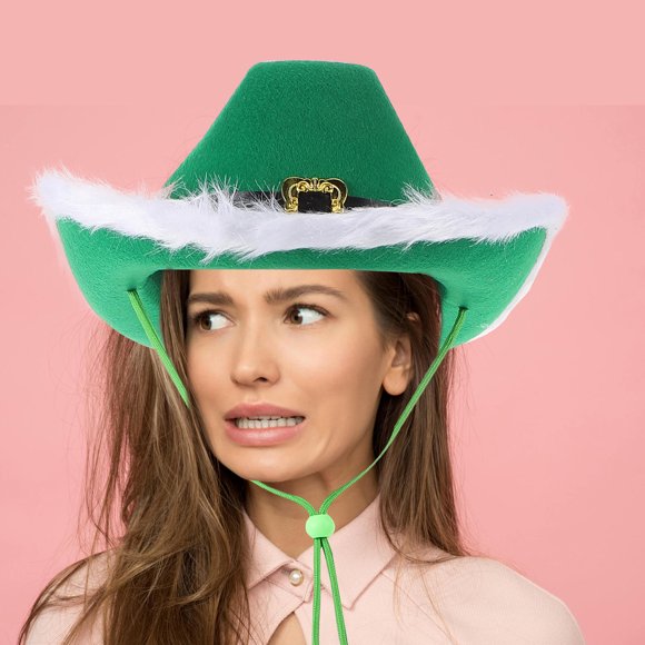 UPGRATOR Sombrero Vaquero Para San Con Irlandés Y Material Acrílico Para Fiesta