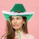 thumbnail image 1 of UPGRATOR Sombrero Vaquero Para San Con Irlandés Y Material Acrílico Para Fiesta, 1 of 6