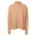 thumbnail image 5 of zaveiop Women's Turtleneck Sweater Chunky Long Sleeve Knitted Pullover Plus Size Casual Trendy 2025 Fall Winter Basic Top (Z-Beige, M), 5 of 6