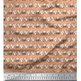 thumbnail image 1 of Soimoi Poly Georgette Fabric Cat Animal Print Fabric by Yard 42 Inch Wide, 1 of 3